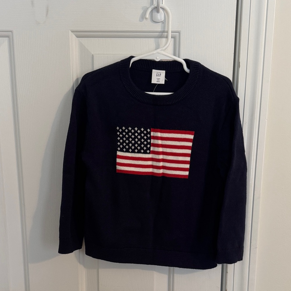 Baby Gap 3T American flag knit sweater NWT
